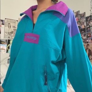 Vintage Columbia Colorblock Windbreaker